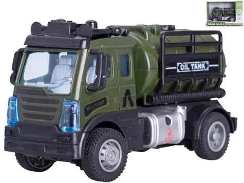 Armee-Militärfahrzeug mit Panzer / Spielzeug / Rückwärtsgang / 13 cm / Kunststoff / ab 3 Jahren