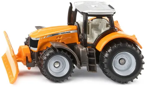 Siku Massey Ferguson Traktor mit Pflug 1564 / Metall und Kunststoff / Orange / ab 3 Jahren