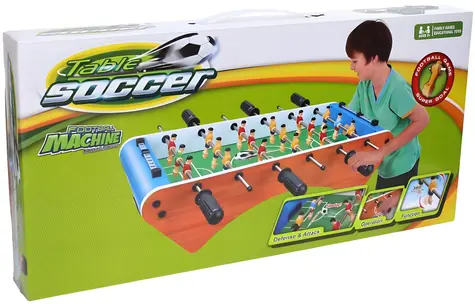 WIKY Tischfußball / Brettspiel / Holz, Kunststoff, Metall / 50 x 25 x 13 cm / ab 3 Jahren
