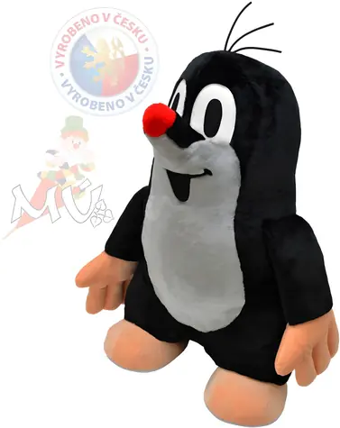 Mährische Zentrale Maulwurf, 70 cm groß / Plüschtier / Vorschulkinder