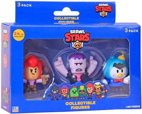 Brawl Stars Serie 1 Sammelfiguren (3 Stück) / Figuren / Kunststoff / Verschiedene Designs / Ab 3 Jahren