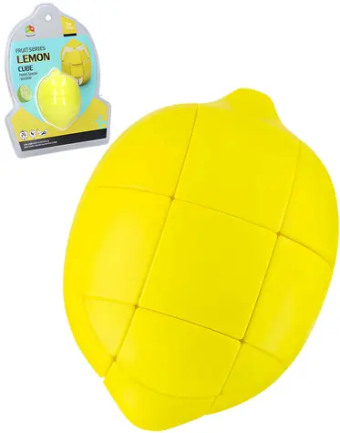 WIKY Puzzle Zitrone 8 cm / Drehpuzzle / Kunststoff / ab 3 Jahren