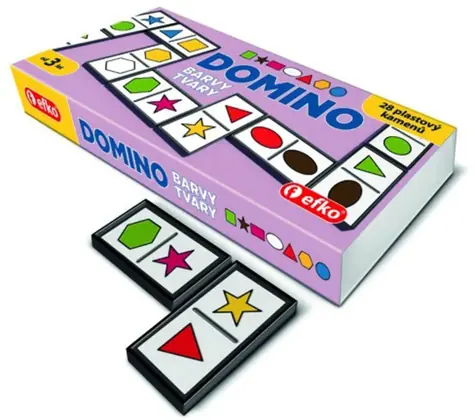 EFKO Domino - Lernspiel: Farben und Formen / Brettspiel / Vorschulkinder