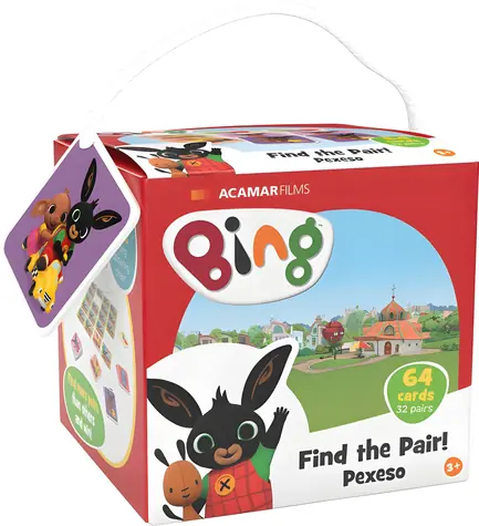 JIRI MODELS Reise- Pexeso Bing Bunny / 64 Karten / Schachtel / Malbuch