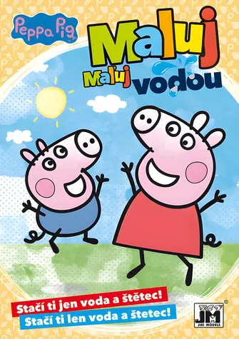 JIRI MODELS Wasserfarben-Malbücher Peppa Pig / Wasserfarben-Malbücher / 8 Bilder / A5-Format