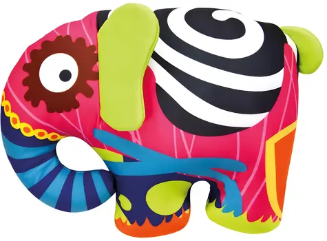 Bino Plüschelefant, bunt / 39 cm / ab 3 Jahren