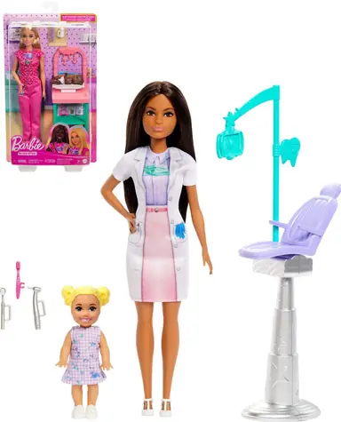 Mattel Barbie-Puppen Berufe / Spielset / 6 verschiedene Berufe / ab 3 Jahren