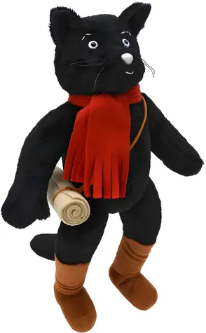MORAVSKÁ ÚSTŘEDNA Plüschkatze Mikeš 35 cm / Plüsch / mit Rucksack / ab 0 Monaten