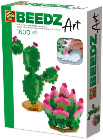 SES Creative Aufbügelperlen Beedz Art Kaktus / 1600 Stück / ab 12 Jahren