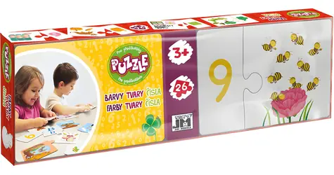 JIRI MODELS Lernpuzzle Farben und Formen / Für Vorschulkinder / 26 Teile