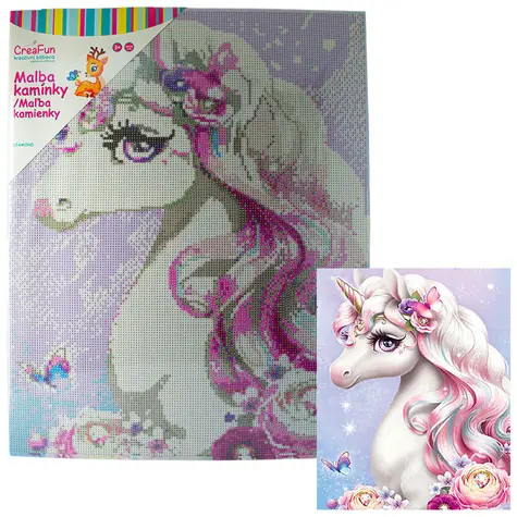 SPARKYS Diamantmalerei Prinzessin Pegasus / Diamantmalerei / 40x50 cm