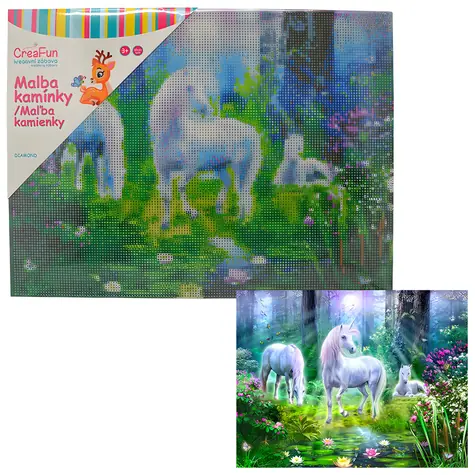SPARKYS Diamantmalerei Pegasus im Zauberwald / 30 x 40 cm