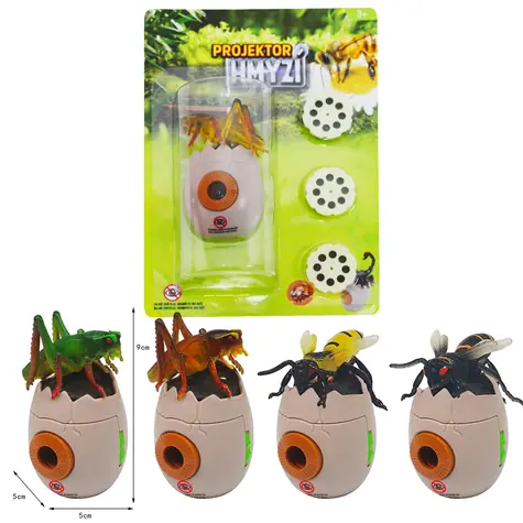 SPARKYS Eiförmiger Insektenprojektor / 3 Discs / 24 Bilder / ab 3 Jahren