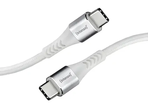 INTENSO C315C weiß / Lade- und Datenkabel / USB-C - USB-C / 1,5 m / PD 60 W