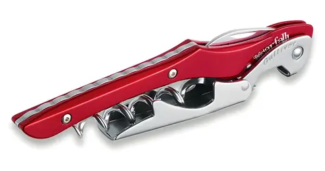 Farfalli T10 Hellrot / Korkenzieher / Doppelhebel / Aluminium