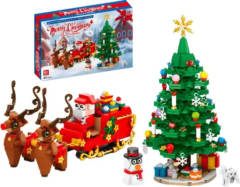 SPARKYS Adventskalender Lele Brother Weihnachtsschlitten und Baum / Anzahl der Teile: 940 / ab 6 Jahren