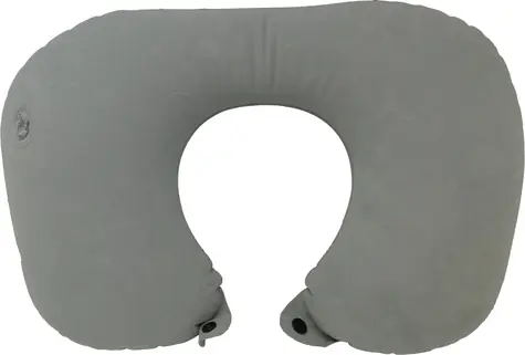 SPARKYS Aufblasbares Plüsch-Kopfteil, grau / Plüsch / 35 x 24 x 10 cm