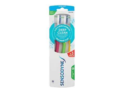 Sensodyne Deep Clean Extra Soft Classic Zahnbürste, 3 Stück