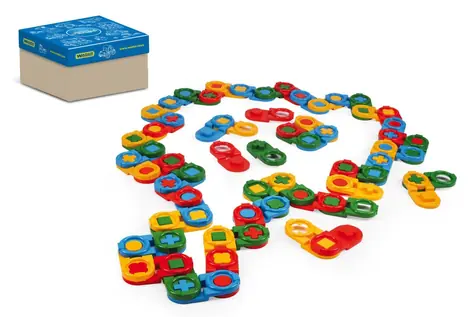 Wader Domino-Bauset, 64 Teile / Bauset / Kunststoff / In Box / 12 m+