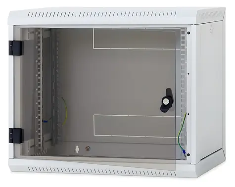 Triton RUA 6U/400mm schwarz / Rack / Wandmontage / Einteilig / Abnehmbare Seitenabdeckungen / IP30