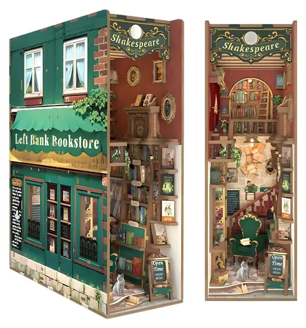 TONECHEER Bausatz Buchhandlung Left Bank / 3D-Puzzle