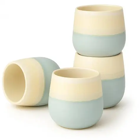 Goodwei Fuji Blue / Keramiktassen-Set / 4-teilig / 200 ml