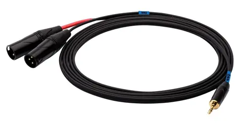 SSQ MIXLR1 schwarz / Audiokabel / 3,5-mm-Klinkenstecker - 2x XLR / 1 m