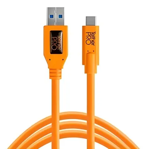 Tether Tools USB 3.0 - USB-C-Kabel, orange / Kabel / 4,6 m