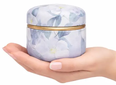 Goodwei Chazutsu weiße Blüte / Teedose / Metall / 250 ml