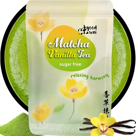 GOODWEI Matcha Vanille / Grünteepulver / 100 g