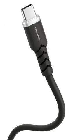 Powerton Energy DARK EDITION USB-C - USB-C schwarz / Kabel / Silikon / PD 100W / 1 m
