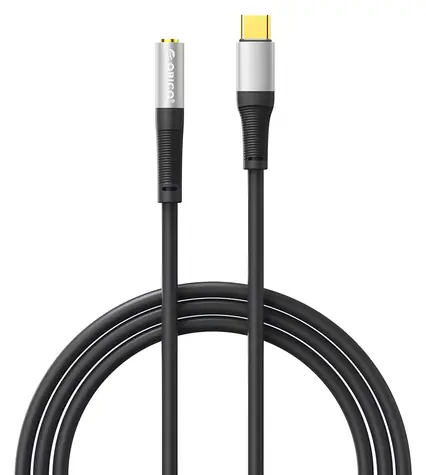 Orico AXC schwarz / Audiokabel / USB-C - 3,5-mm-Klinkenstecker / 1 m