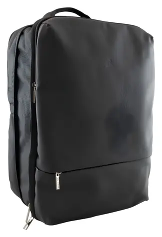 Sbox Dublin schwarz / Rucksack für Laptops bis 15,6 Zoll / Erweiterbar 10-20 l / Polyester 1680D
