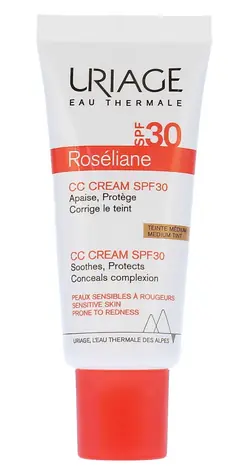 Uriage Roséliane CC-Creme für empfindliche Haut, LSF 30, 40 ml, mittlere Tönung