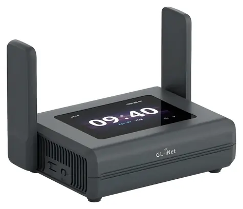 GL.iNet Slate 7 Pro / Router / Wi-Fi 7 / Tri-Band / Touchscreen / VPN / 2× 2,5G- Port