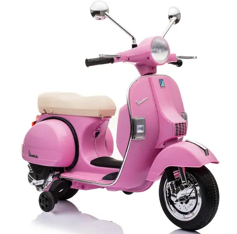 SPARKYS Elektroroller Vespa PX150 pink / Kinder-Elektrofahrzeug / Akku 12V/4,5Ah / 12,5 kg