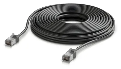 Ubiquiti UniFi Premium Cable für den Außenbereich, schwarz / Patchkabel / Cat6a / für den Außenbereich / 12 m