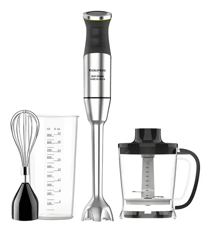 Taurus Bapi 1500 Luxe XL PLUS schwarz / Stabmixer / 1500 W / 20 Geschwindigkeitsstufen / Turbo / Zerkleinerer und Schneebesen