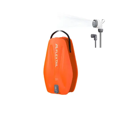 Flextail Tiny Shower orange / Tragbare Dusche mit Pumpe / 20 l / USB-C