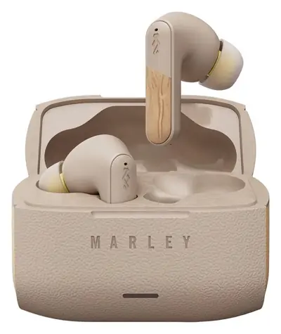 Marley Trenchtown ANC Creme / Kabellose In-Ear-Kopfhörer mit Mikrofon / ANC / IPX5 / bis zu 24 Stunden Akkulaufzeit