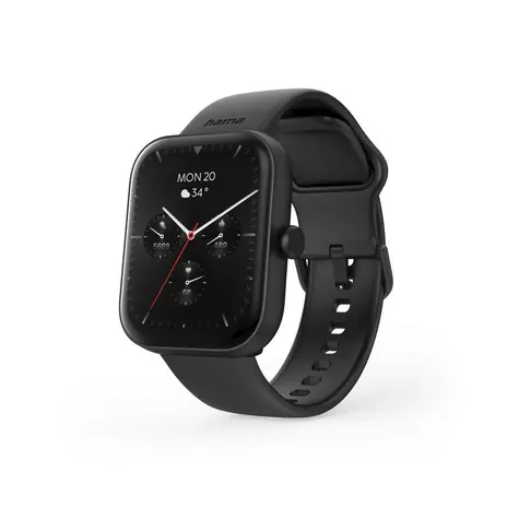 HAMA Fit Watch 5000 schwarz / smarte Sportuhr / 1,65" LCD / wasserdicht / IP68 / BT 5.3