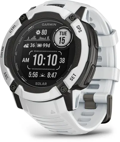 Garmin Instinct 2X Solar 50 mm Whitestone / Smartwatch / GPS / BT / 10 ATM / tägliches Aktivitätstracking / Solaraufladung