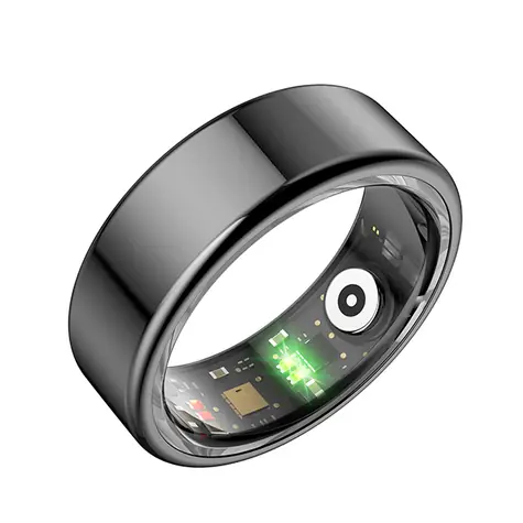 Ausgepackt - Powerton SMART Ring Größe 11 schwarz / Smart Ring / BT 5.0 / IP68 / unverpackt