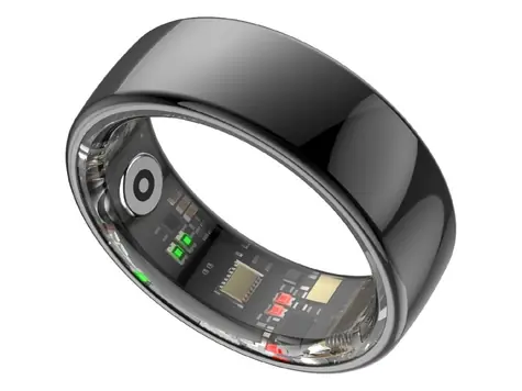 Powerton SMART RING PRO Größe 7 schwarz / Smart Ring / Bluetooth 5.2 / 15 mAh / IP68
