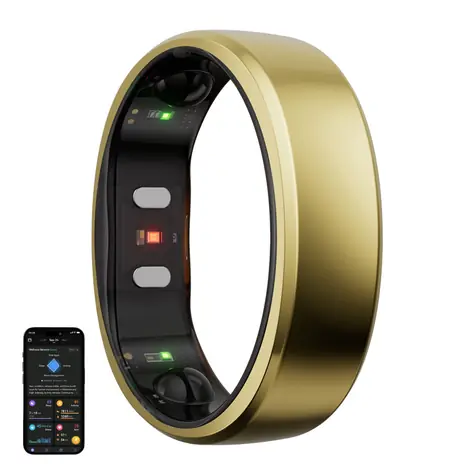 RingConn Gen 2 SMART Ring Größe 12 Gold / Smart Ring / Titan / BT 5.0 / IP68