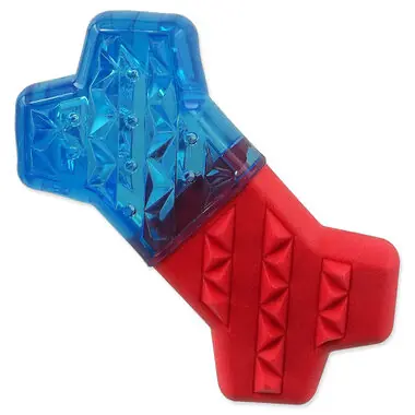 Dog Fantasy Toy - Kühlknochen rot-blau 13,5 cm