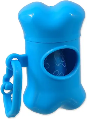 Dog Fantasy Beutelspender Blau / 1 Rolle  15 Stück