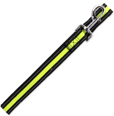 Dog Fantasy Leine Neopren M/L limone 2,5x120cm