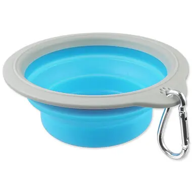 Dog Fantasy Reisenapf Faltbar Blau 18x6,5cm