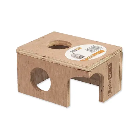 Episches Haustier-Holzhaus S 13cm